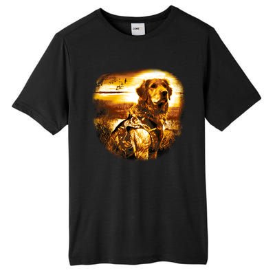 Golden Hunter Retriever Dog Tall Fusion ChromaSoft Performance T-Shirt