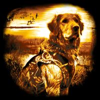 Golden Hunter Retriever Dog Bucket Hat