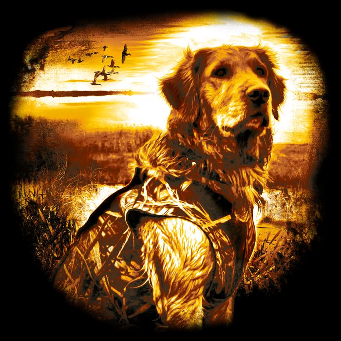 Golden Hunter Retriever Dog Bucket Hat