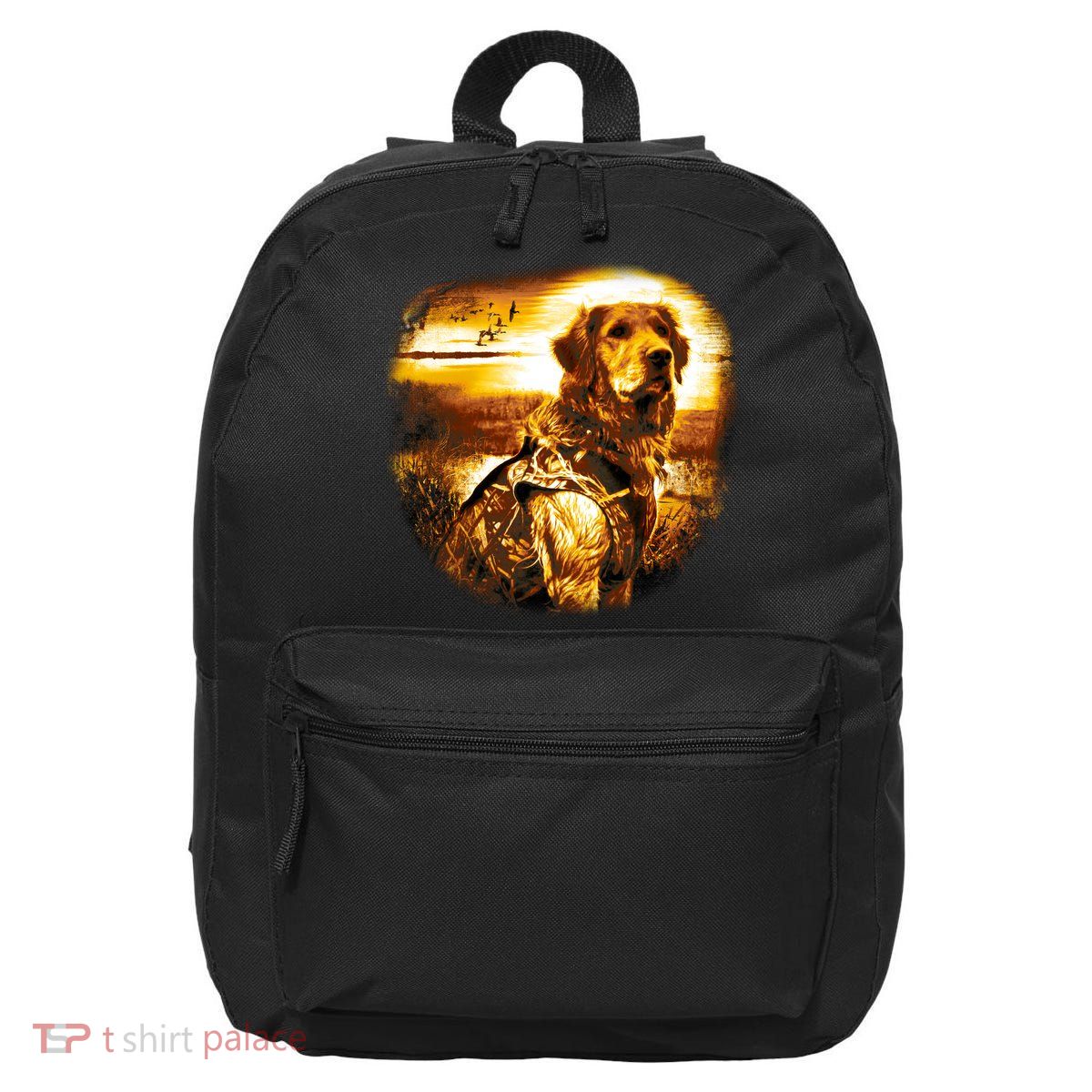 Golden Hunter Retriever Dog 16 in Basic Backpack