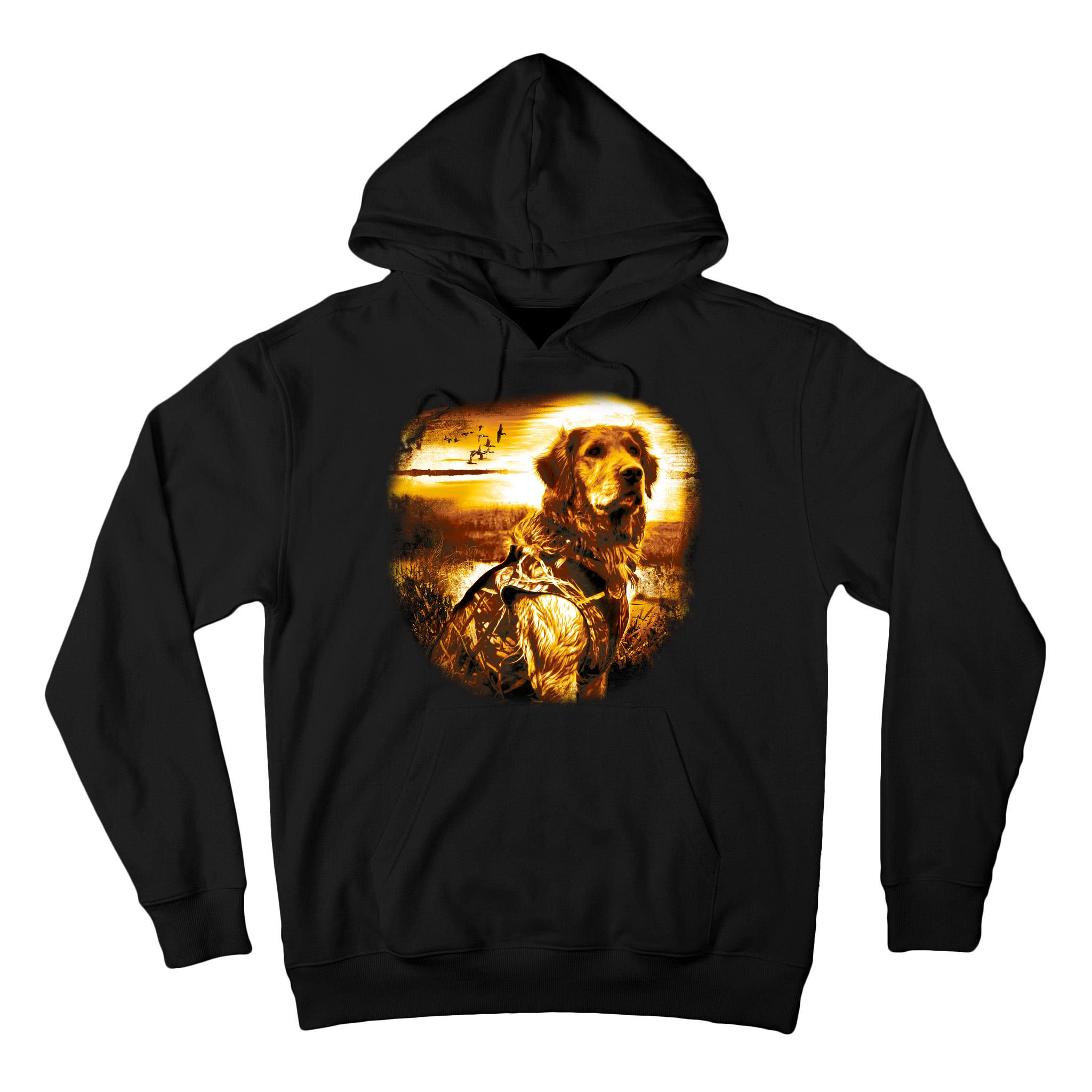 Golden Hunter Retriever Dog Tall Hoodie