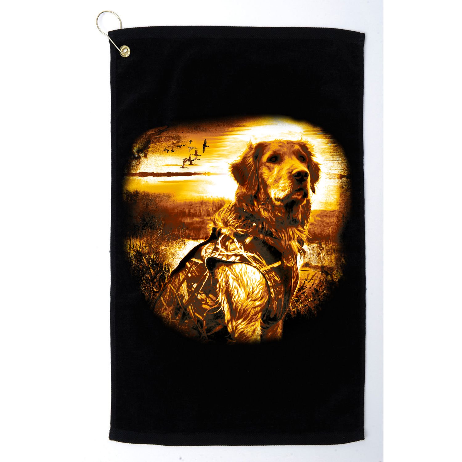 Golden Hunter Retriever Dog Golf Towel