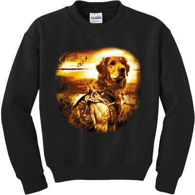 Golden Hunter Retriever Dog Kids Sweatshirt