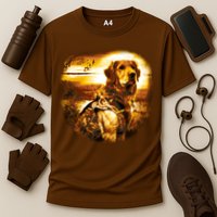 Golden Hunter Retriever Dog Cooling Performance Crew T-Shirt