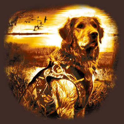 Golden Hunter Retriever Dog T-Shirt