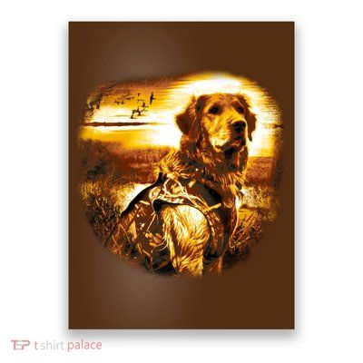 Golden Hunter Retriever Dog Poster