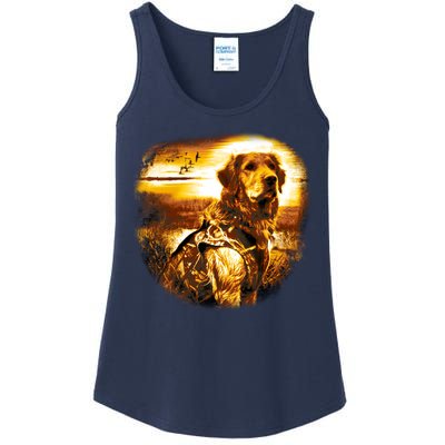 Golden Hunter Retriever Dog Ladies Essential Tank