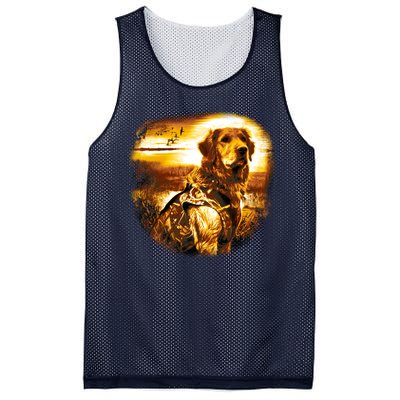 Golden Hunter Retriever Dog Mesh Reversible Basketball Jersey Tank