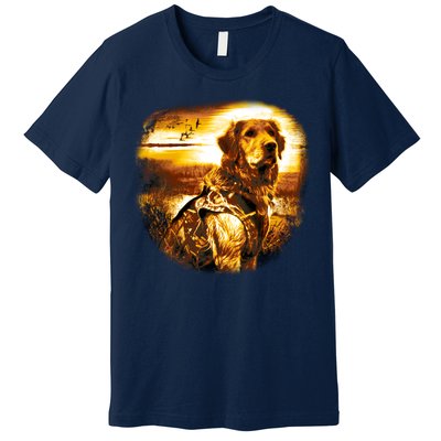 Golden Hunter Retriever Dog Premium T-Shirt