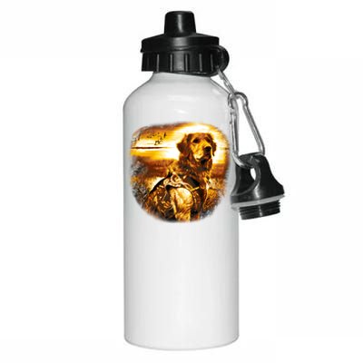 Golden Hunter Retriever Dog Aluminum Water Bottle 