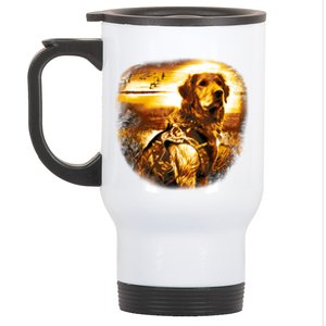 Golden Hunter Retriever Dog Stainless Steel Travel Mug