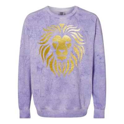 Golden King Lion Colorblast Crewneck Sweatshirt