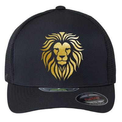 Golden King Lion Flexfit Unipanel Trucker Cap