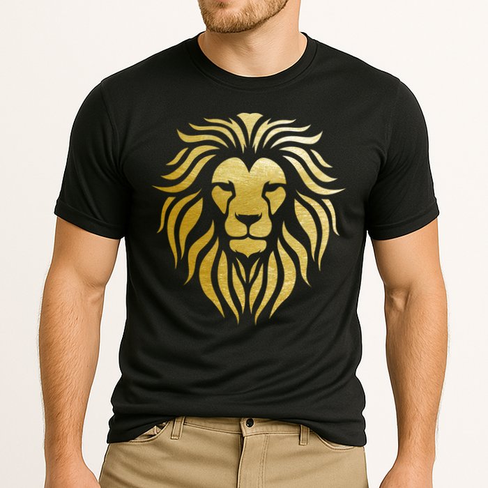 Golden King Lion Cooling Performance Crew T-Shirt