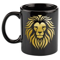 Golden King Lion 11oz C Handle Ceramic Mug