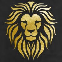 Golden King Lion 11oz C Handle Ceramic Mug
