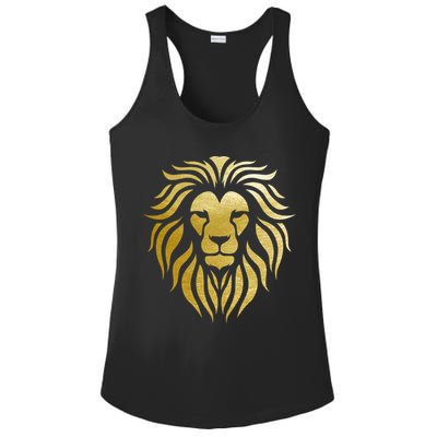 Golden King Lion Ladies PosiCharge Competitor Racerback Tank