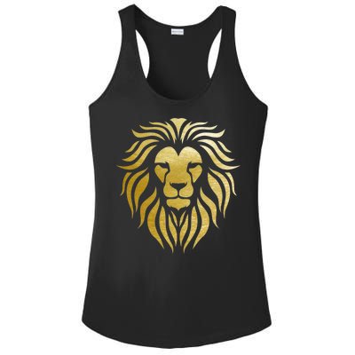 Golden King Lion Ladies PosiCharge Competitor Racerback Tank