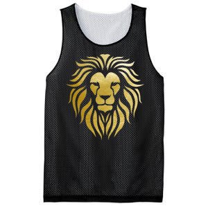 Golden King Lion Mesh Reversible Basketball Jersey Tank