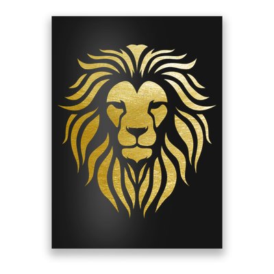 Golden King Lion Poster