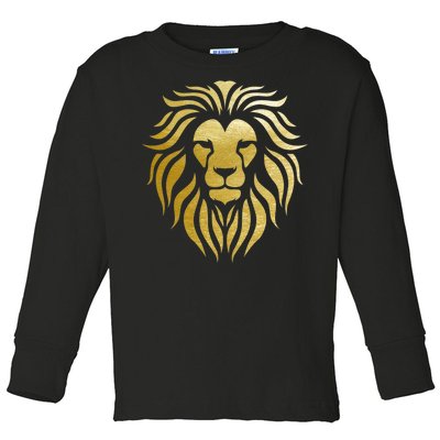 Golden King Lion Toddler Long Sleeve Shirt