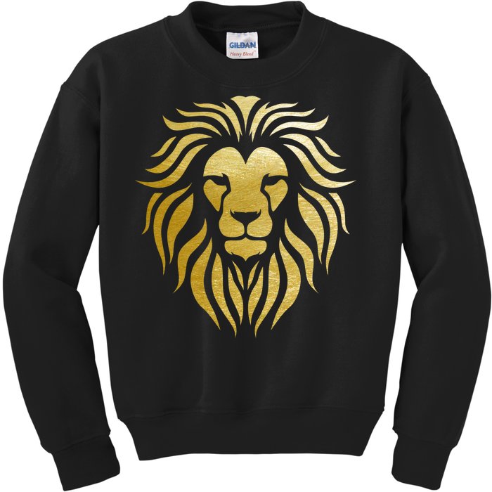 Golden King Lion Kids Sweatshirt