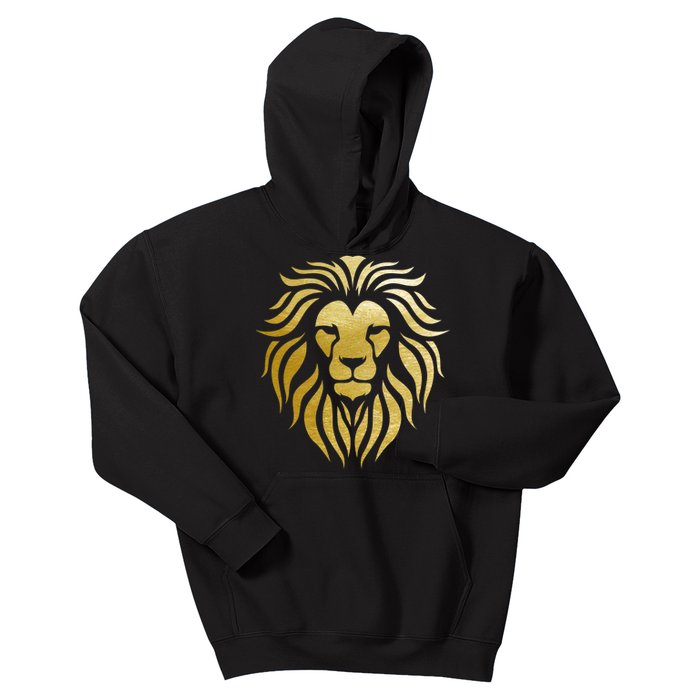 Golden King Lion Kids Hoodie