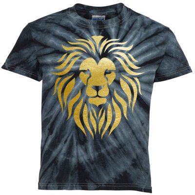 Golden King Lion Kids Tie-Dye T-Shirt