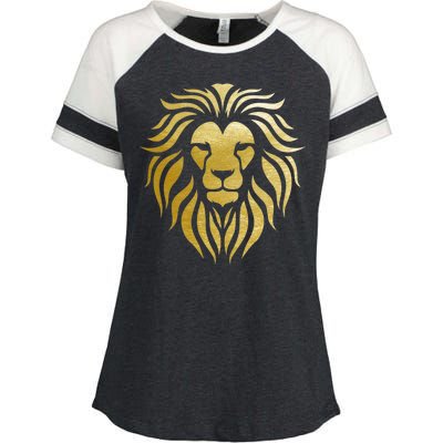 Golden King Lion Enza Ladies Jersey Colorblock Tee