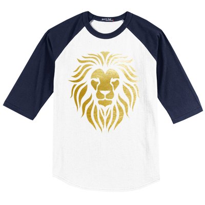 Golden King Lion Baseball Sleeve Shirt