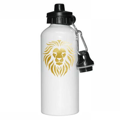 Golden King Lion Aluminum Water Bottle