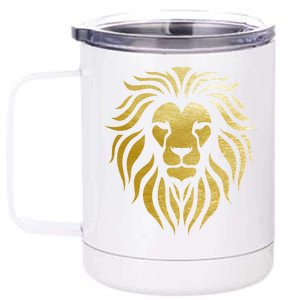 Golden King Lion 12 oz Stainless Steel Tumbler Cup