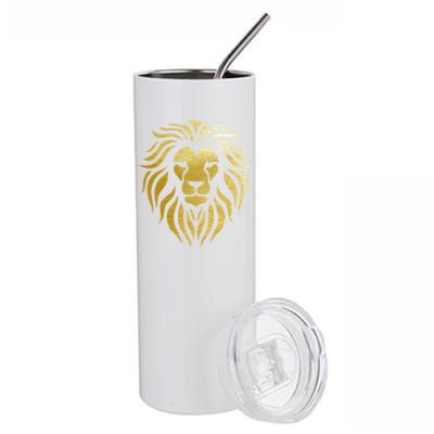 Golden King Lion Stainless Steel Tumbler