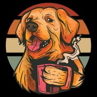 Golden Retriever Dog Coffee Cooling Performance Crew T-Shirt