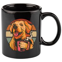Golden Retriever Dog Coffee 11oz C Handle Ceramic Mug