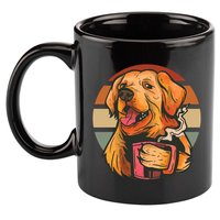 Golden Retriever Dog Coffee 11oz C Handle Ceramic Mug