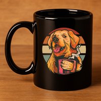 Golden Retriever Dog Coffee 11oz C Handle Ceramic Mug