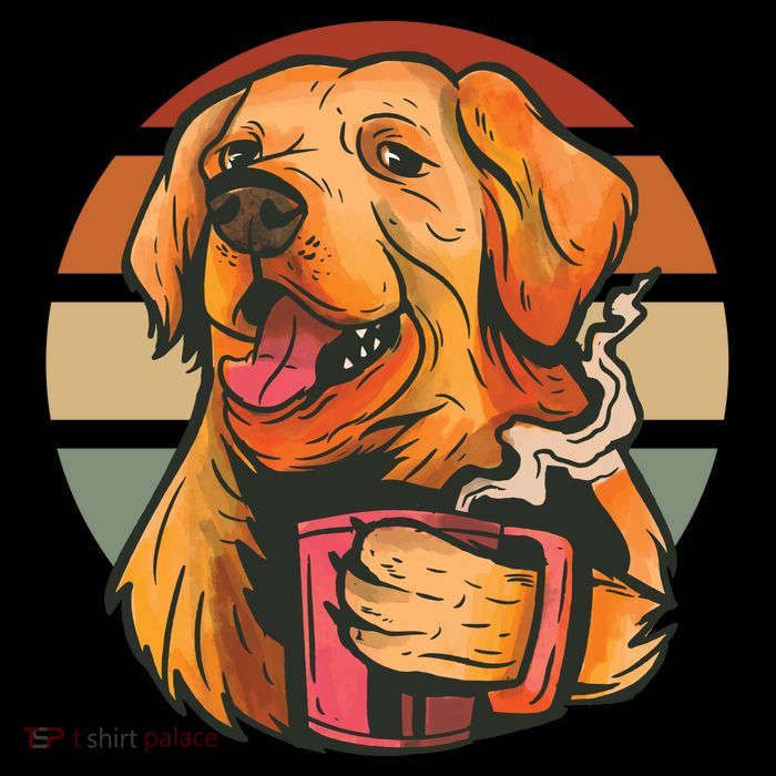 Golden Retriever Dog Coffee 16 in Basic Backpack