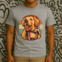Golden Retriever Dog Coffee T-Shirt