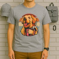 Golden Retriever Dog Coffee T-Shirt