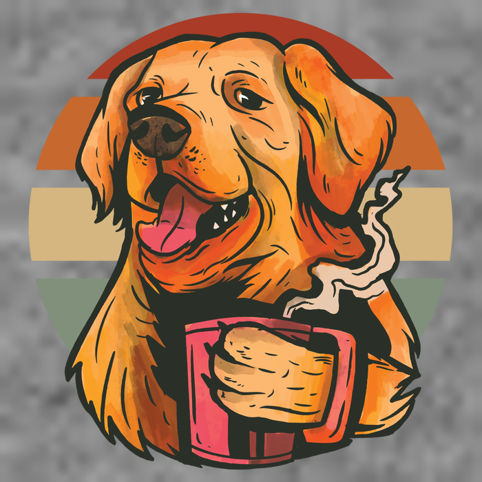 Golden Retriever Dog Coffee T-Shirt