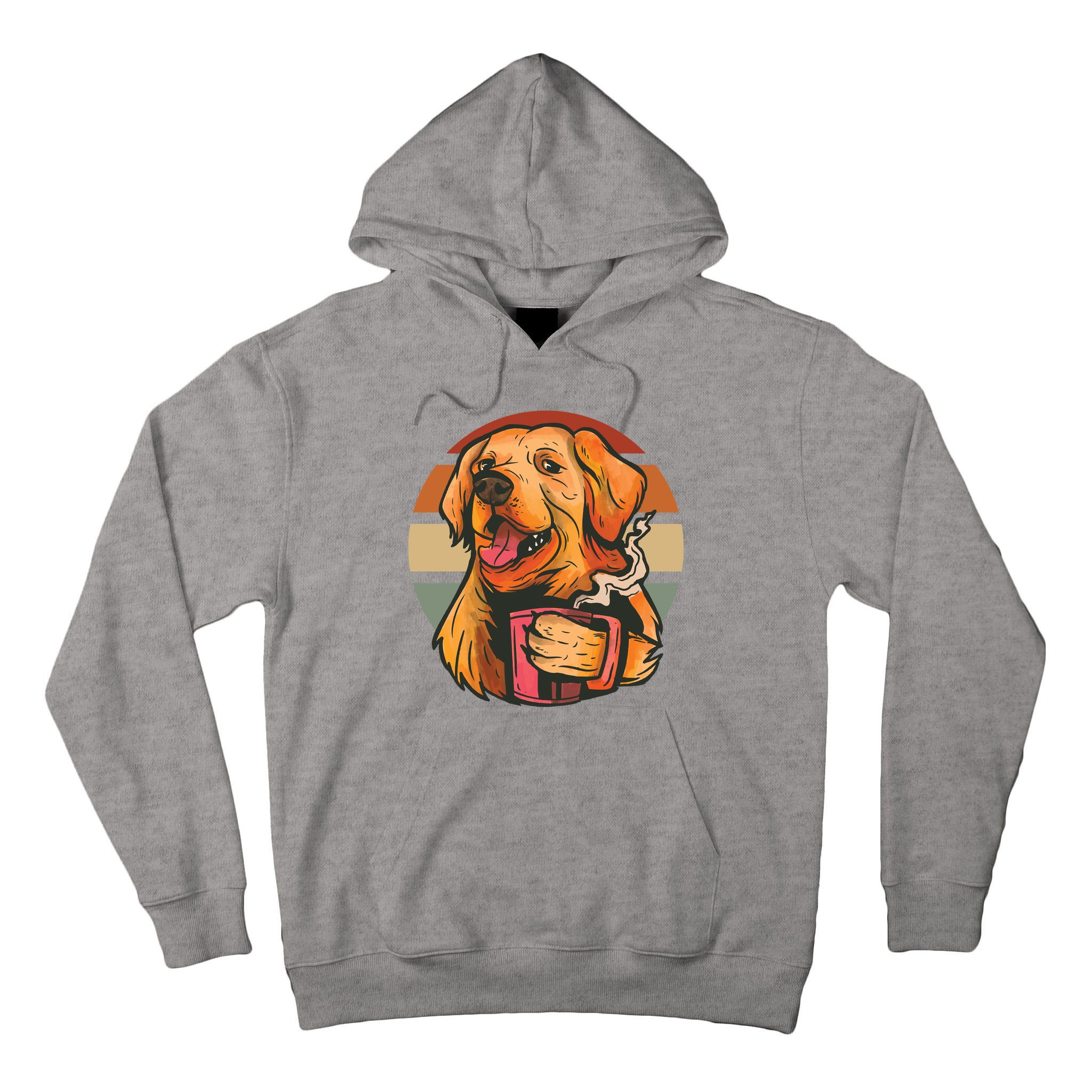 Golden Retriever Dog Coffee Tall Hoodie