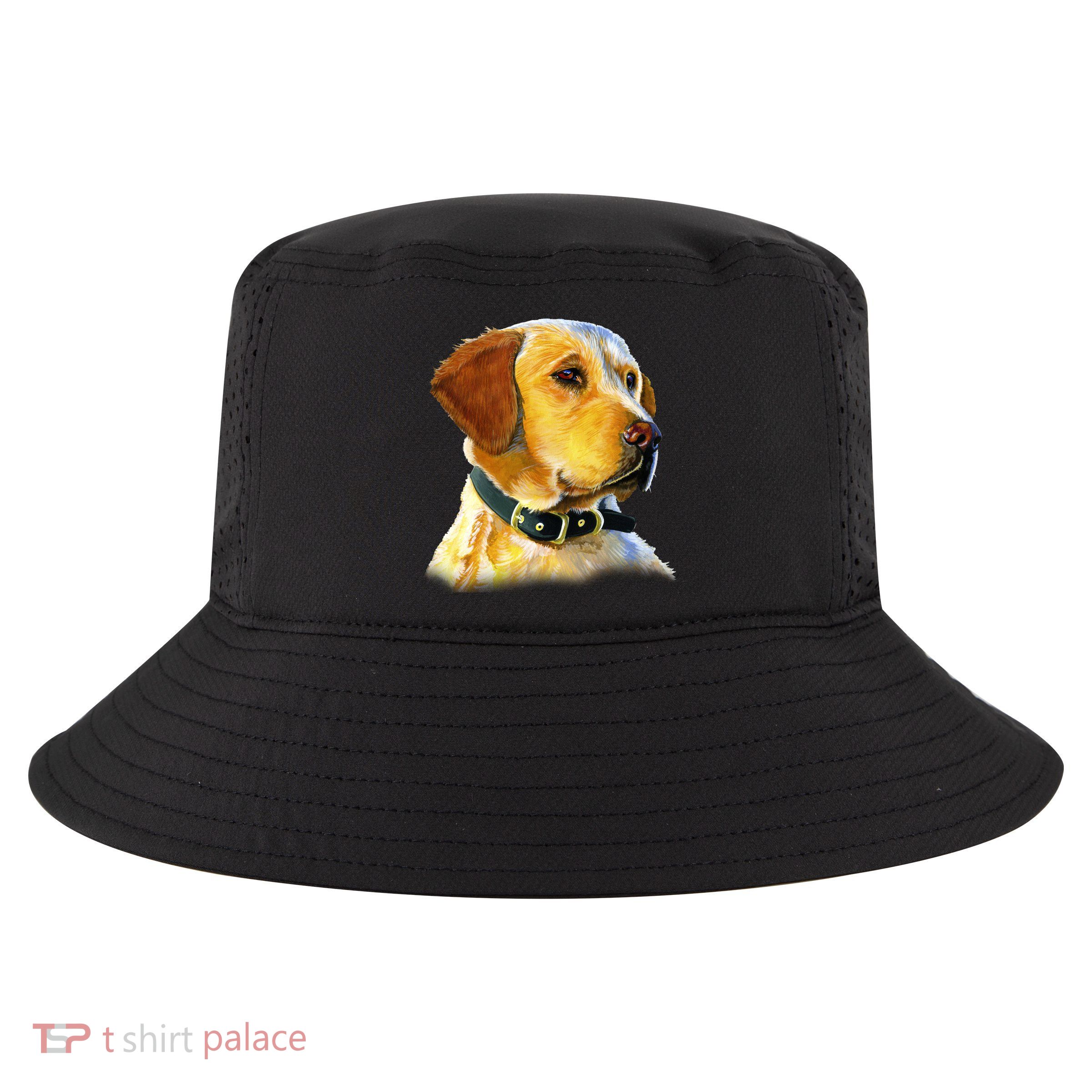 Golden Retriever Dog Portrait Cool Comfort Performance Bucket Hat