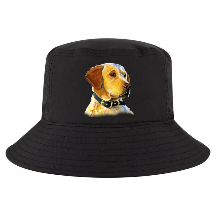 Golden Retriever Dog Portrait Cool Comfort Performance Bucket Hat