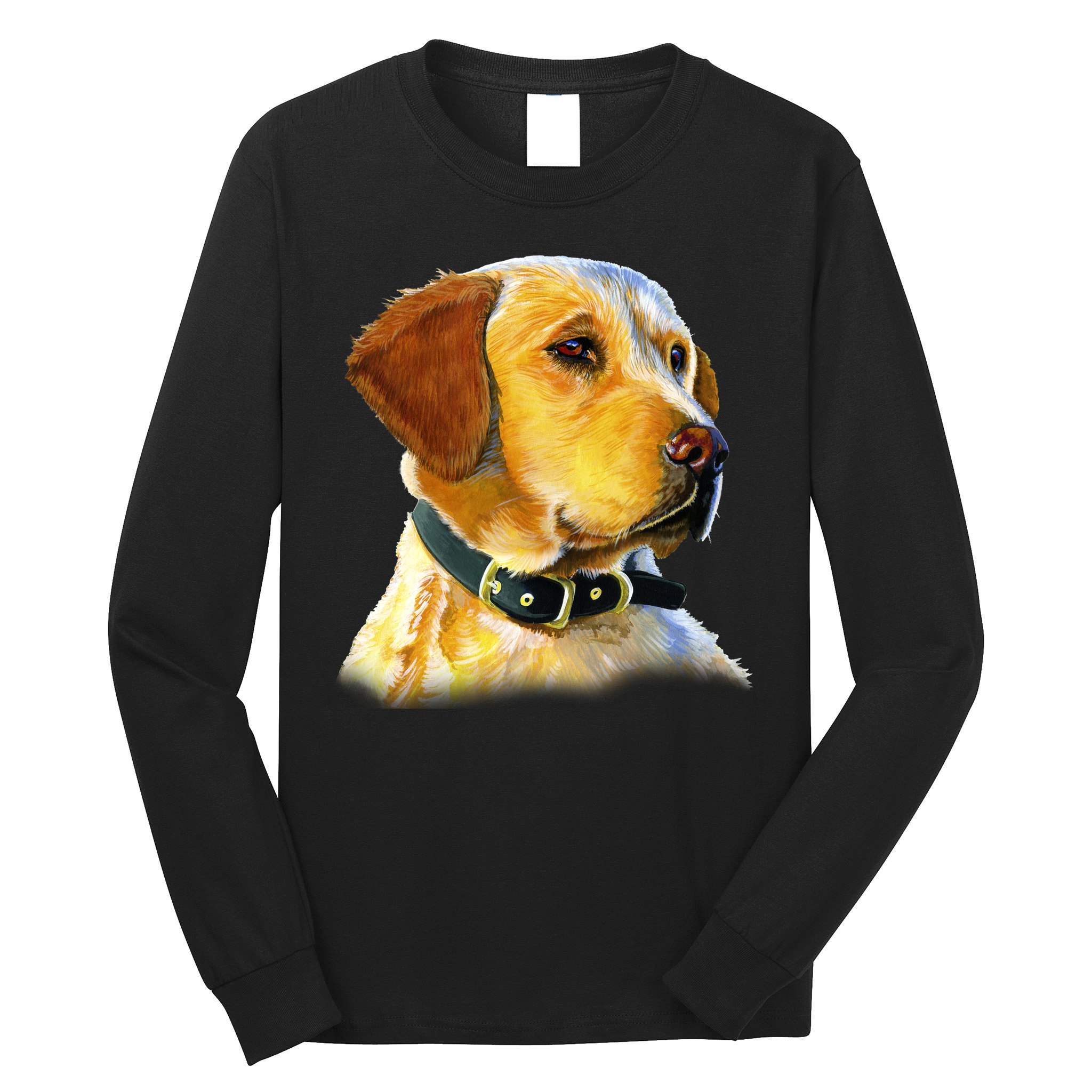 Golden Retriever Dog Portrait Long Sleeve Shirt