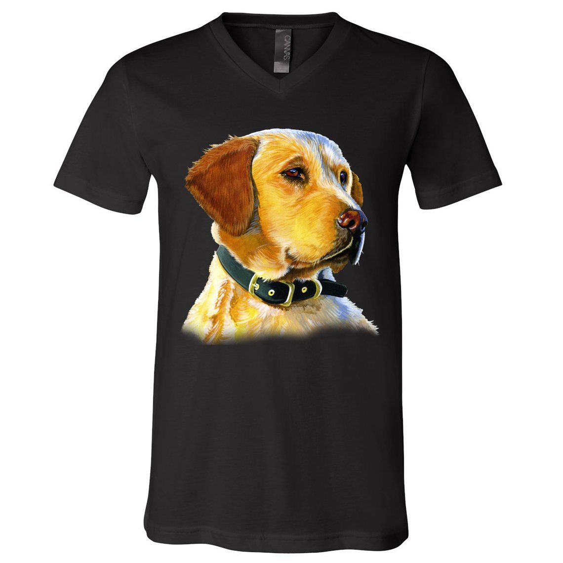 Golden Retriever Dog Portrait V-Neck T-Shirt