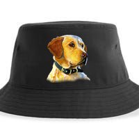 Golden Retriever Dog Portrait Sustainable Bucket Hat