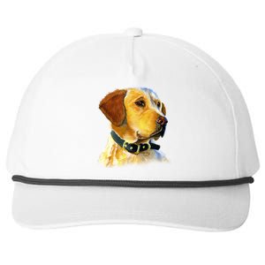 Golden Retriever Dog Portrait Snapback Five-Panel Rope Hat