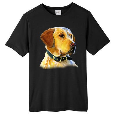 Golden Retriever Dog Portrait Tall Fusion ChromaSoft Performance T-Shirt