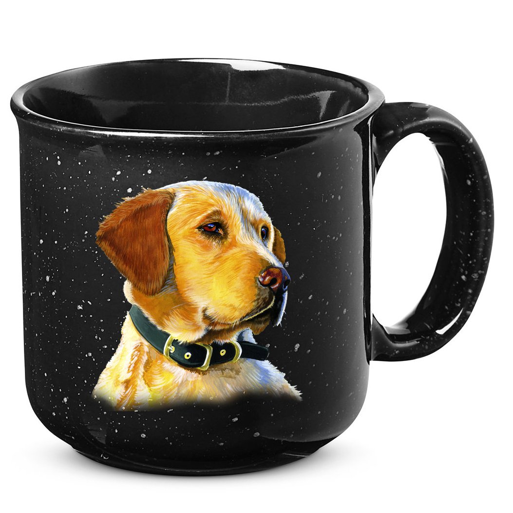 Golden Retriever Dog Portrait 15oz Campfire Ceramic Mug
